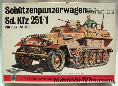 Bandai 1/48 Schutzenpanzerwagen Sd.Kfz. 251/1, 8222 plastic model kit